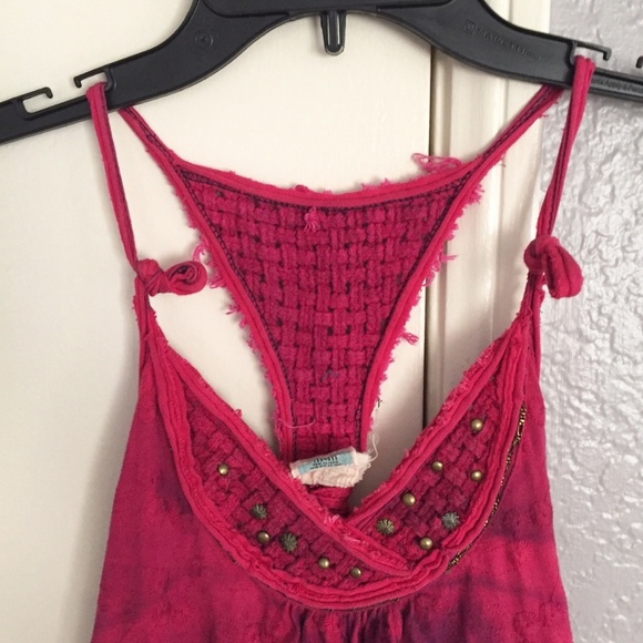 Free People boho coachella hippie tank top M - Picture 3 of 5